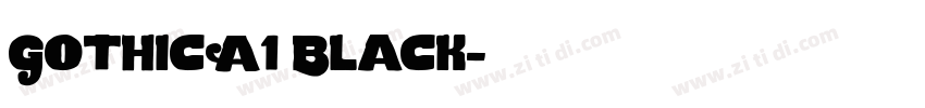 GothicA1 Black字体转换